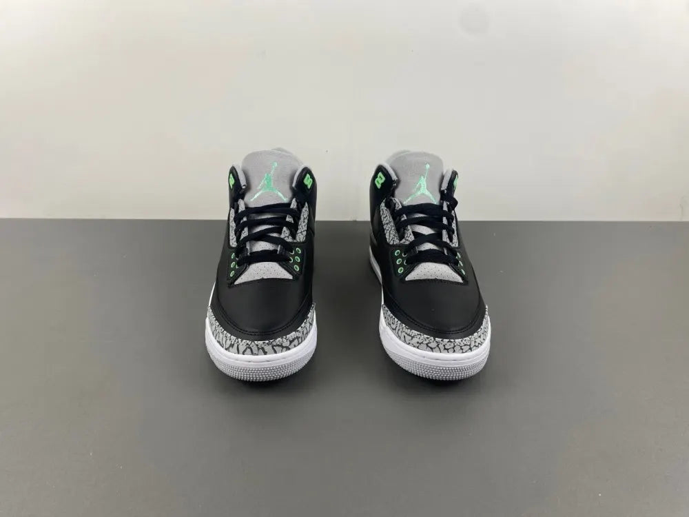 Air Jordan 3 Black Cement Green - Hình 12