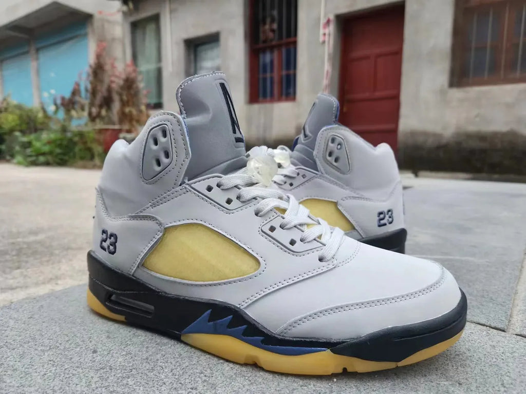 Air Jordan 5 Low Grey Yellow