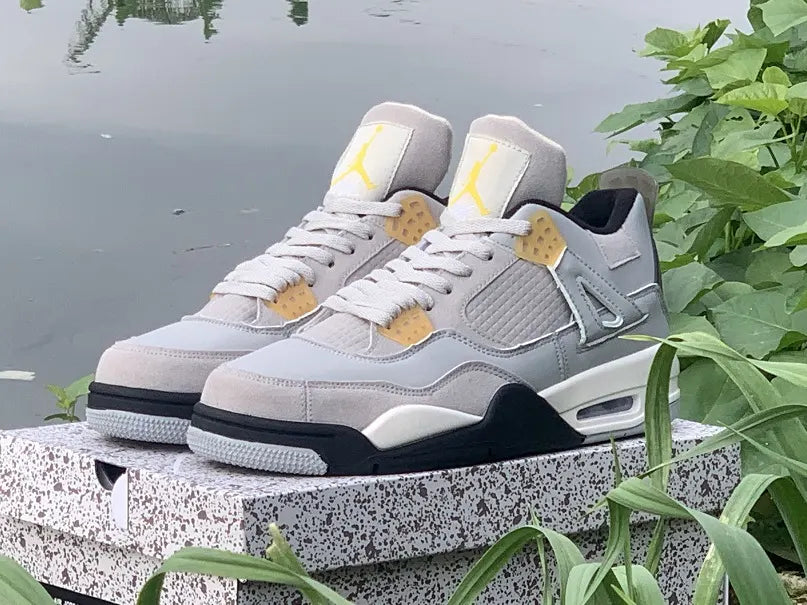 Air Jordan 4 Grey Yellow
