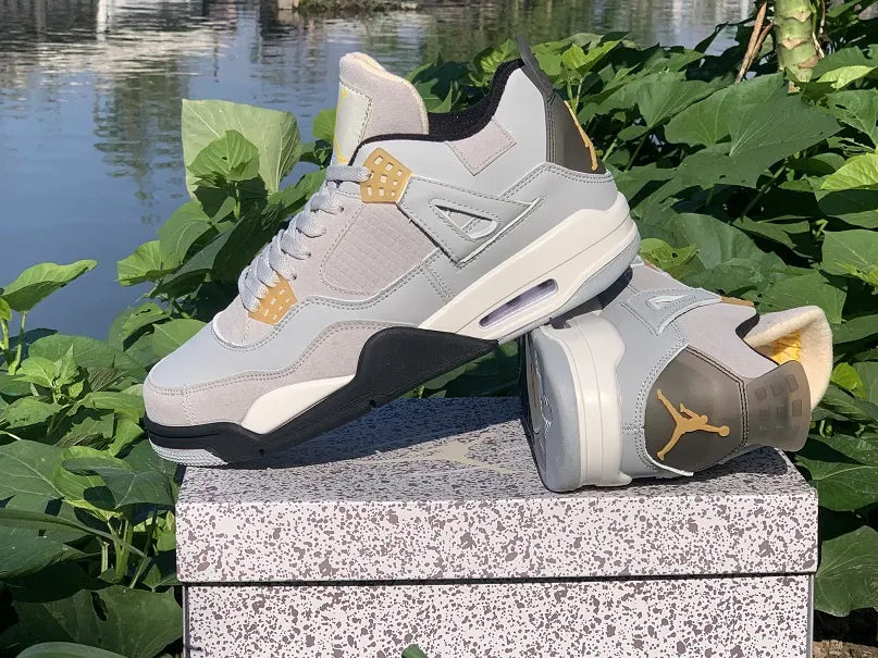 Air Jordan 4 Grey Yellow - Hình 5