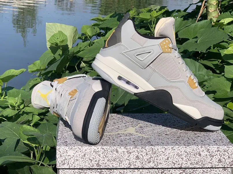Air Jordan 4 Grey Yellow - Hình 6