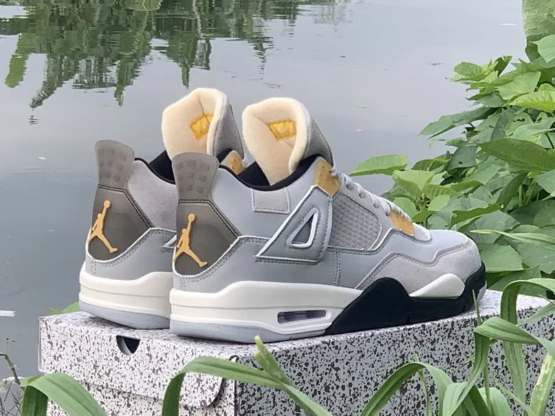 Air Jordan 4 Grey Yellow - Hình 2