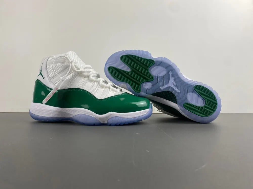 Air Jordan 11 White/Green - Hình 14
