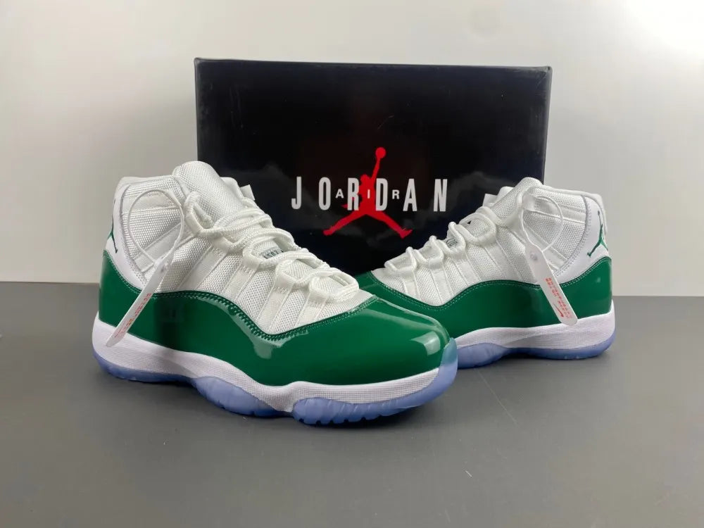 Air Jordan 11 White/Green - Hình 6