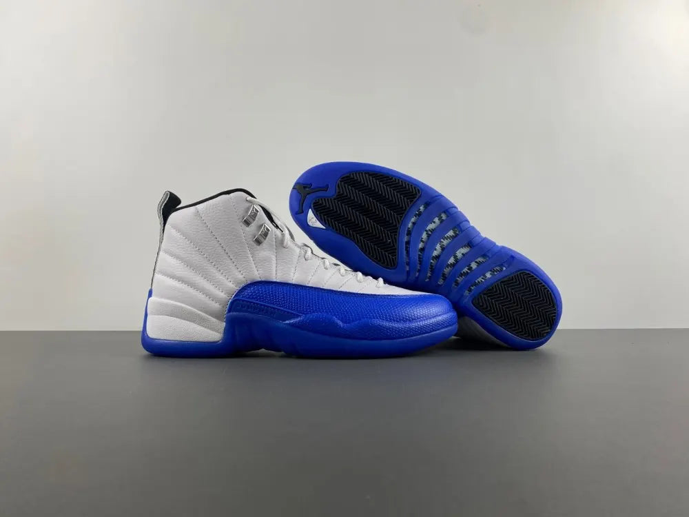 Air Jordan 12 White/Royal - Hình 10