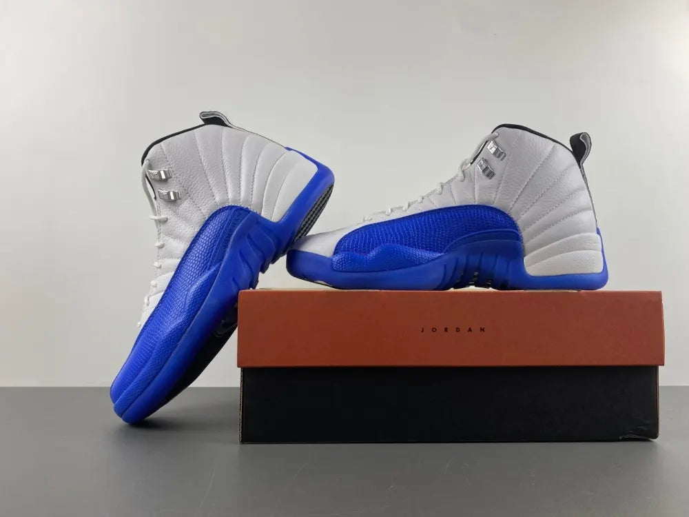 Air Jordan 12 White/Royal - Hình 3