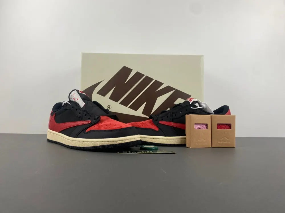 Travis Scott Jordan 1 Black/Red - Hình 13