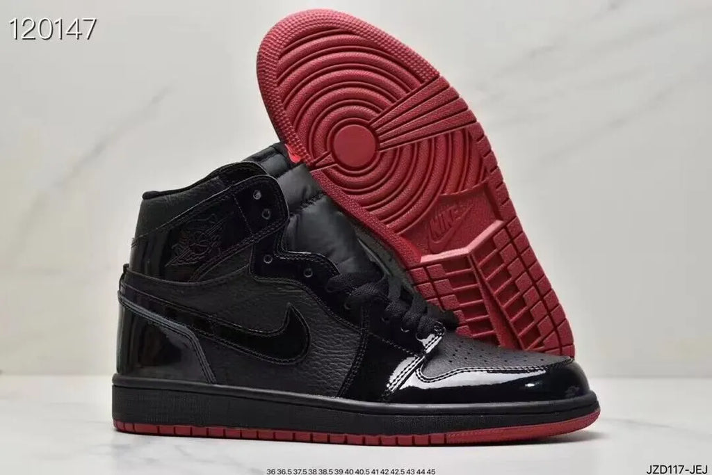 Air Jordan 1 Black Patent - Hình 5