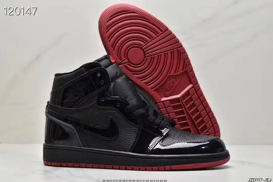Air Jordan 1 Black Patent - Hình 5