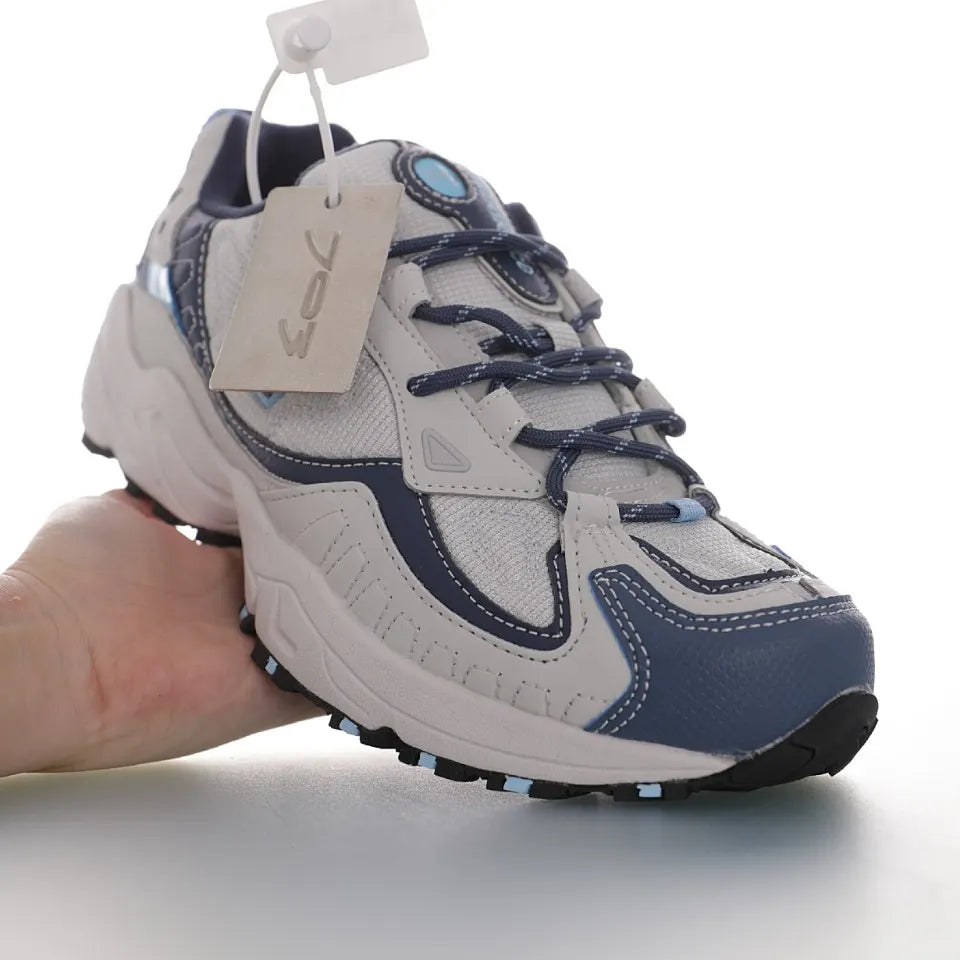 VOK Grey Blue Retro Running Shoes