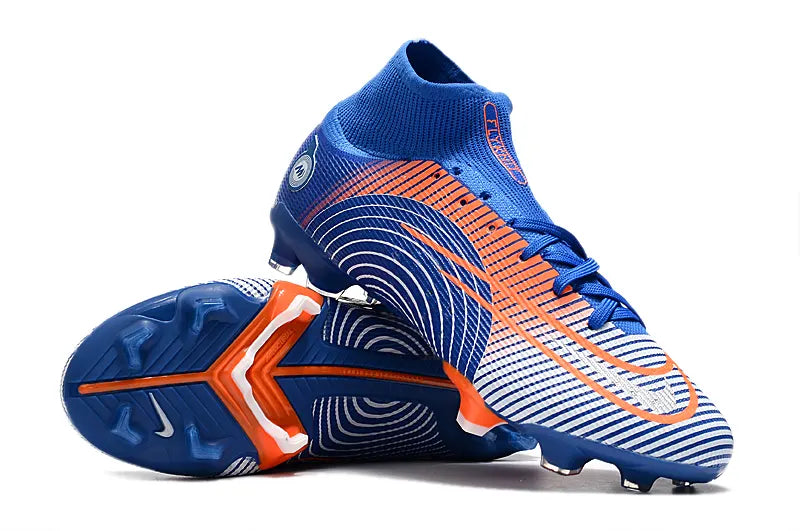 Nike Mercurial Blue Orange Cleats