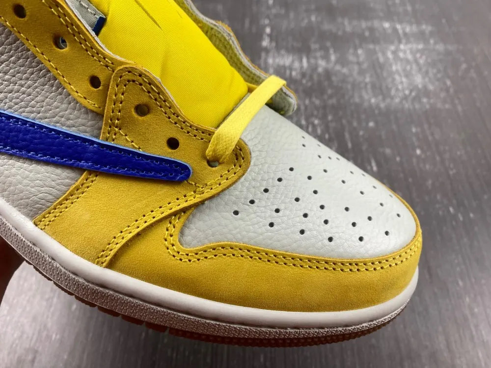 Air Jordan 1 Low Yellow/Blue - Hình 14