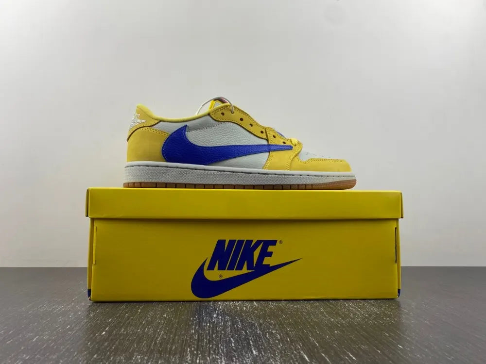 Air Jordan 1 Low Yellow/Blue - Hình 2