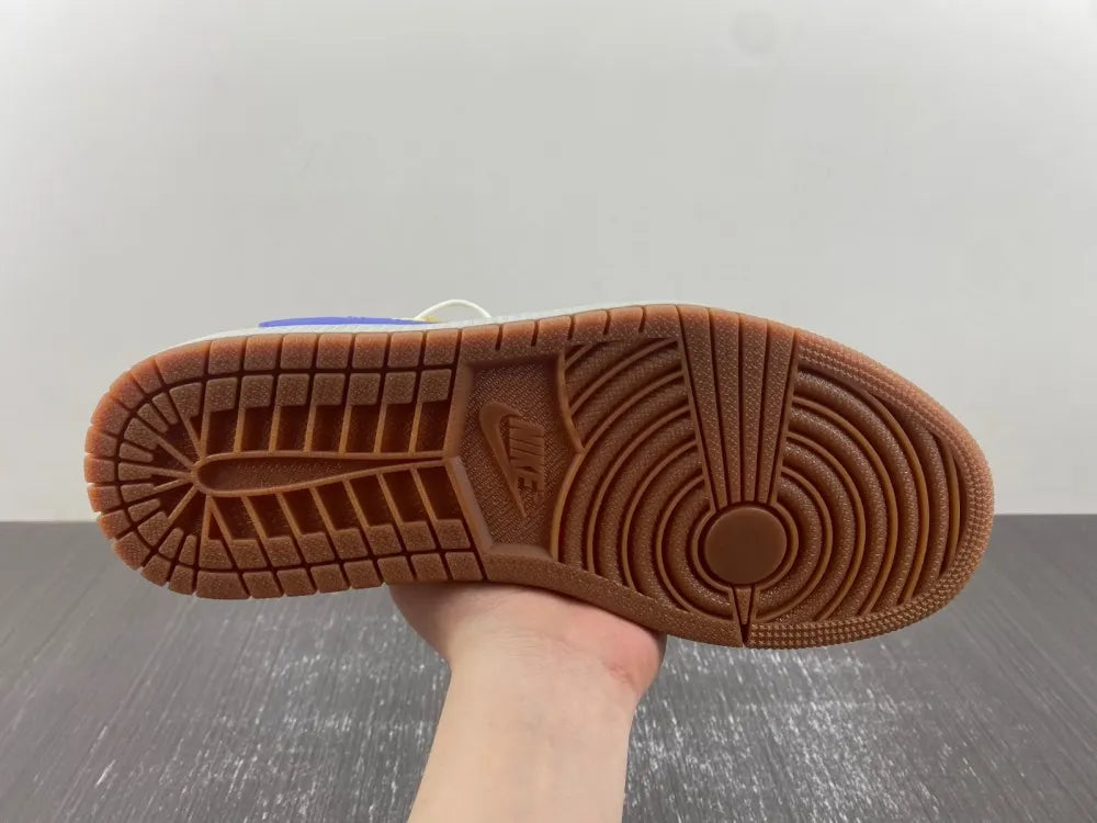 Air Jordan 1 Low Yellow/Blue - Hình 6