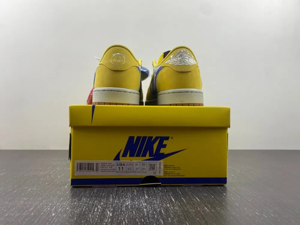 Air Jordan 1 Low Yellow/Blue - Hình 3