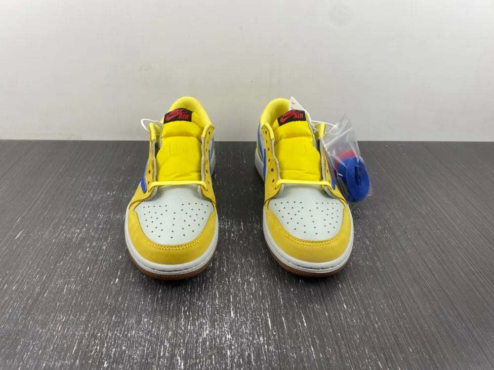 Air Jordan 1 Low Yellow/Blue - Hình 4