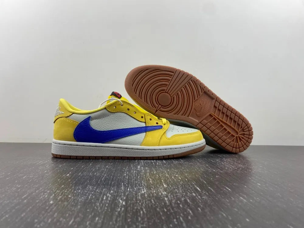 Air Jordan 1 Low Yellow/Blue - Hình 13