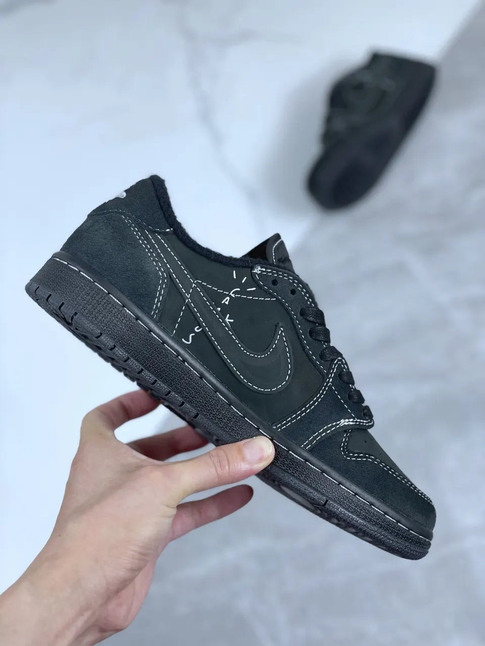 Air Jordan 1 Black Sesame - Hình 4