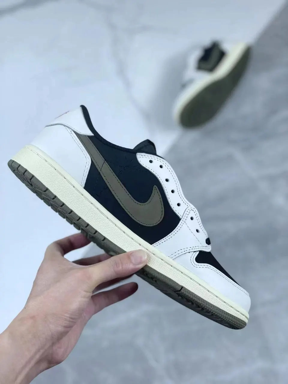 Air Jordan 1 Low Black White nike - Hình 5