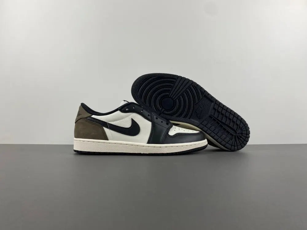 premium Nike Air Jordan 1 Low Black Olive - Hình 14