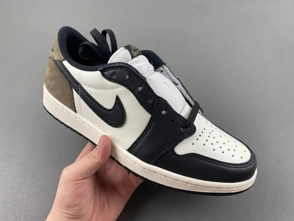 premium Nike Air Jordan 1 Low Black Olive - Hình 7