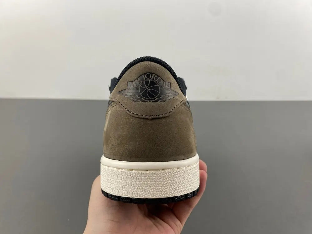premium Nike Air Jordan 1 Low Black Olive - Hình 6