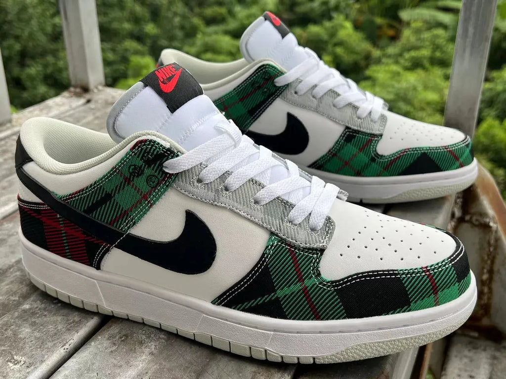 Nike Dunk Low Plaid Green