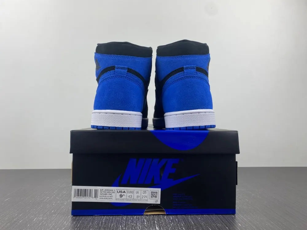 Air Jordan 1 Black Royal Suede - Hình 8