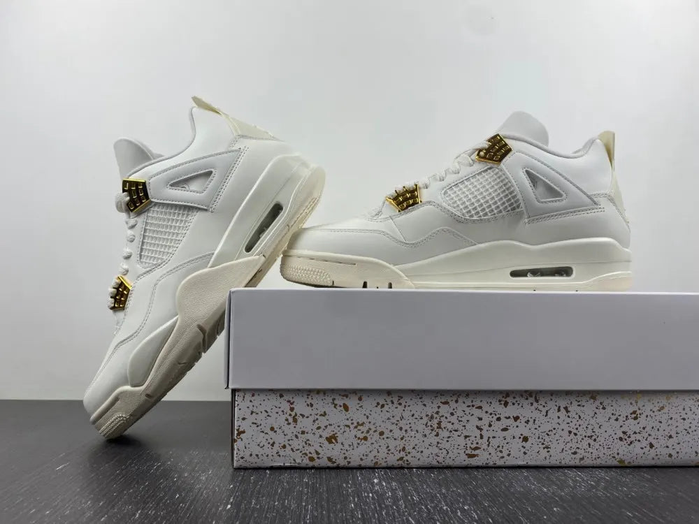 Air Jordan 4 Retro White Gold premium - Hình 10