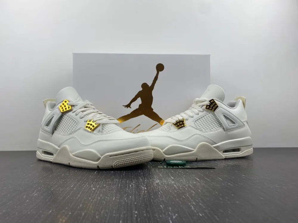 Air Jordan 4 Retro White Gold premium - Hình 5