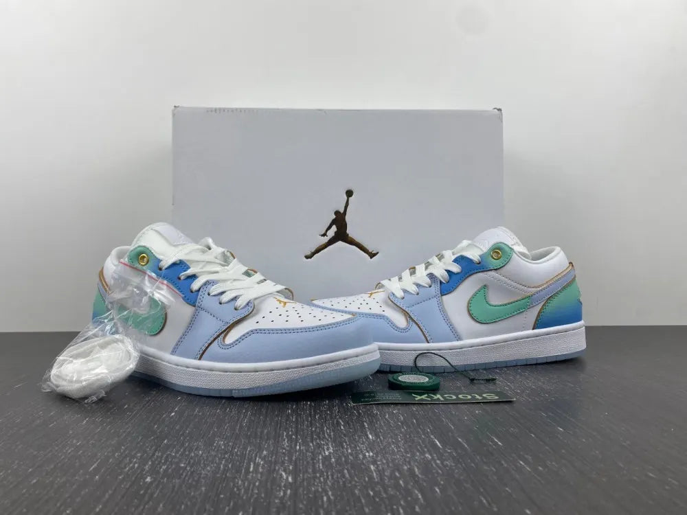 Air Jordan 1 Low Ice Blue - Hình 16