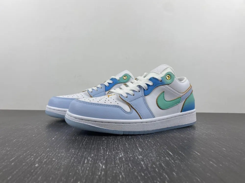 Air Jordan 1 Low Ice Blue - Hình 17