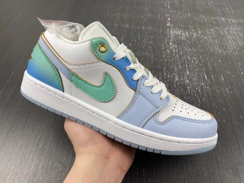Air Jordan 1 Low Ice Blue - Hình 15