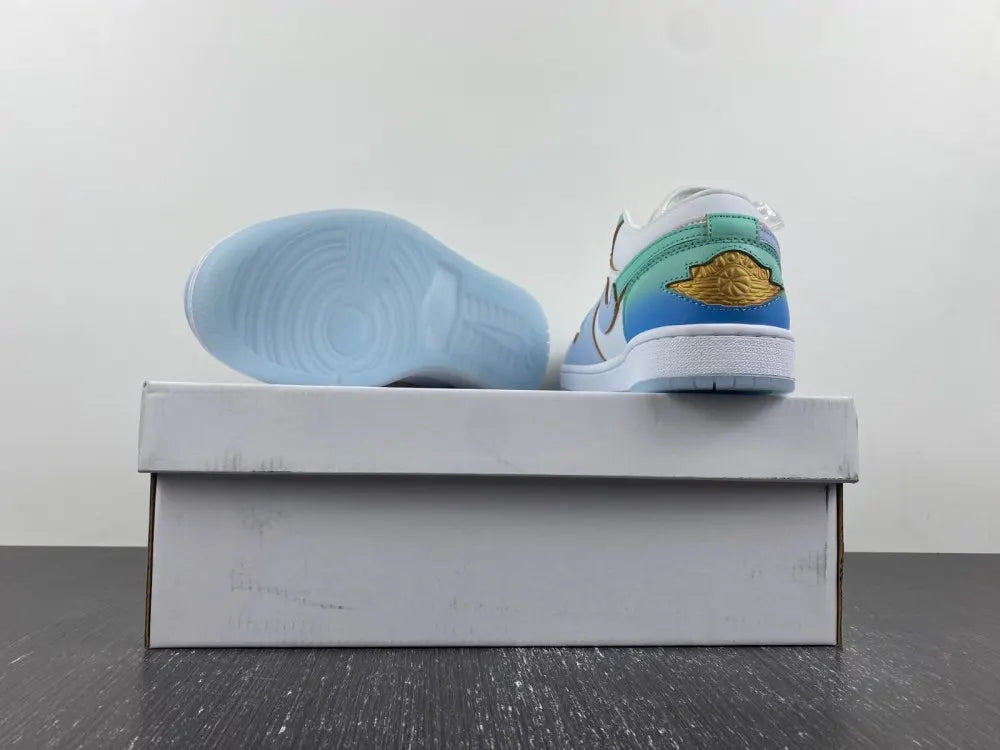 Air Jordan 1 Low Ice Blue - Hình 5