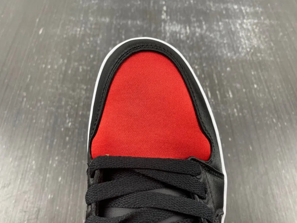 Air Jordan 1 Low Satin Red/Black - Hình 12