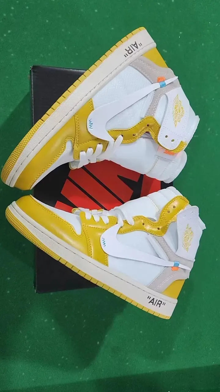 Off-White Air Jordan 1 Yellow - Hình 2