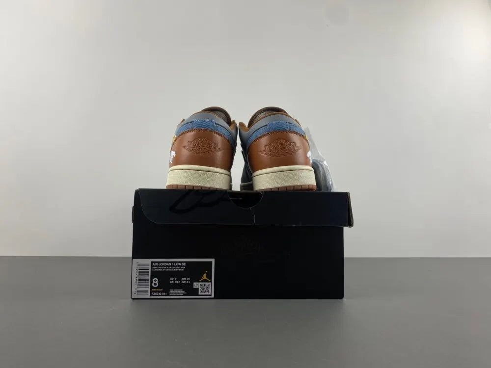 Air Jordan 1 Low Denim Patchwork - Hình 2