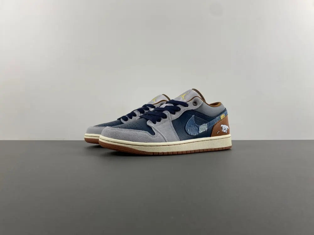 Air Jordan 1 Low Denim Patchwork - Hình 15