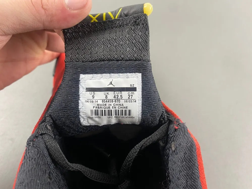 Air Jordan 14 Red Suede - Hình 12