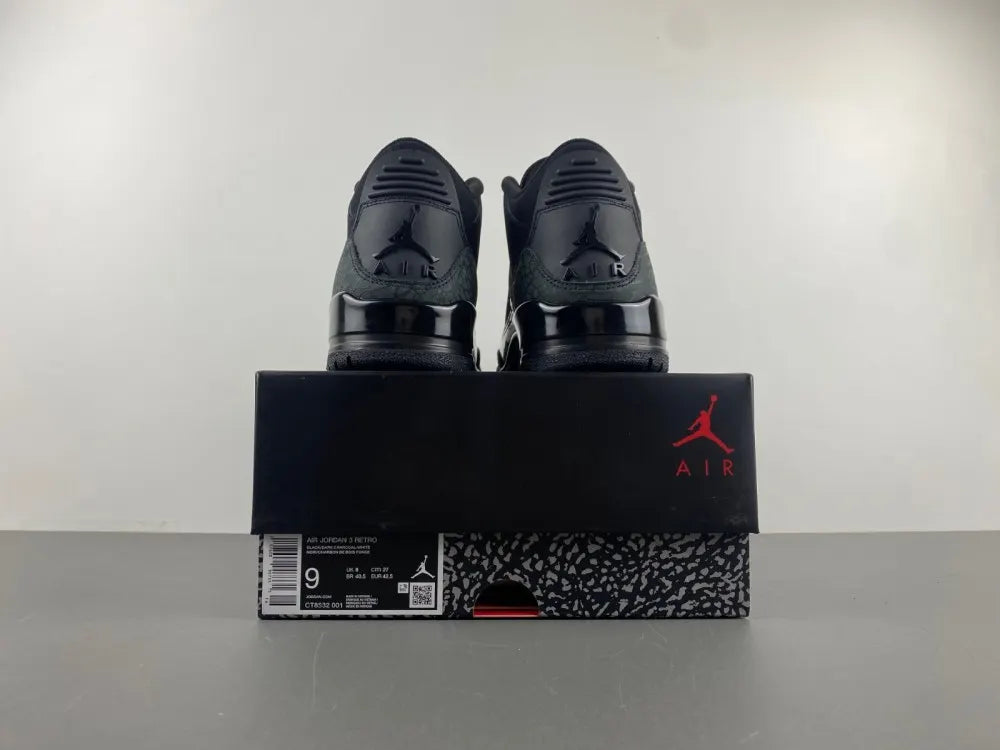 Jordan 3 Retro All Black - Hình 9