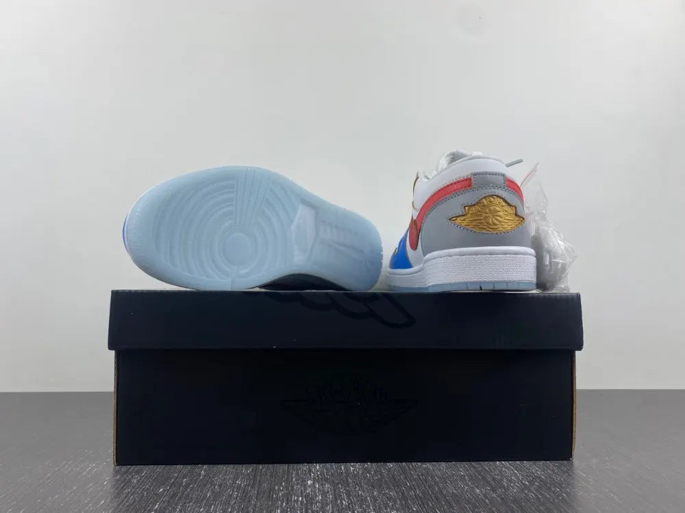 Air Jordan 1 Low White Multi - Hình 2