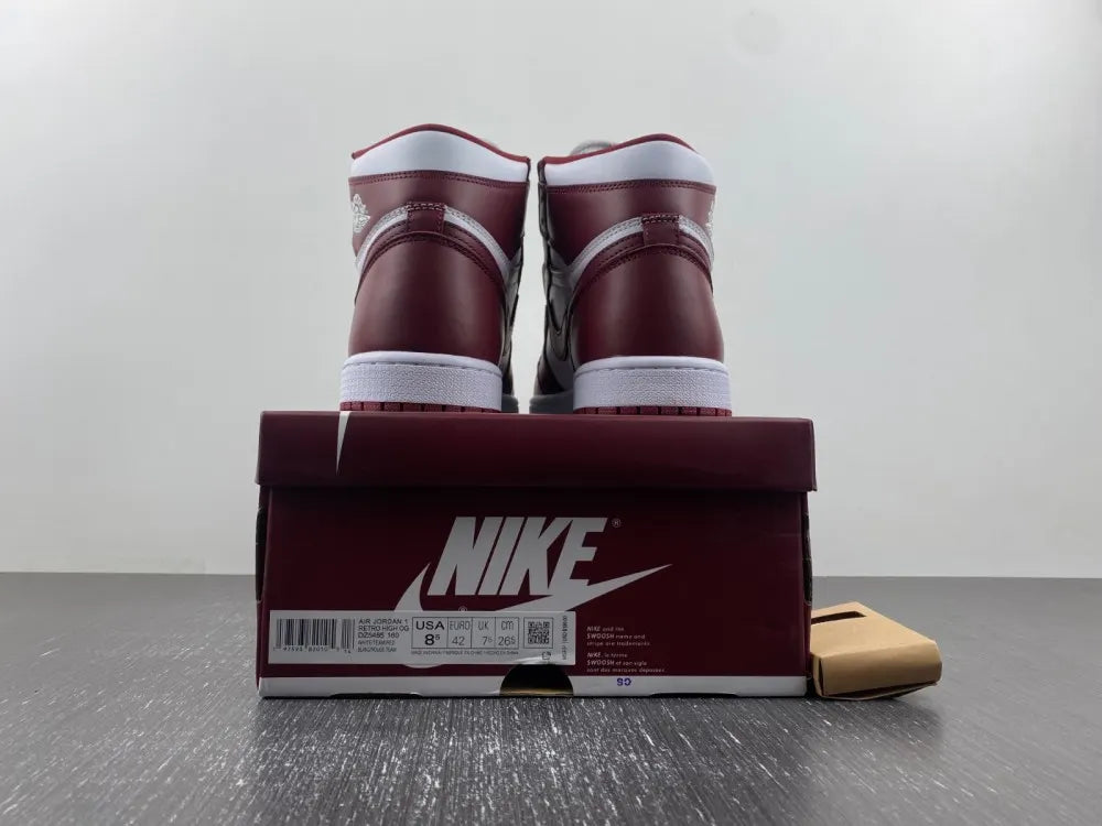 Air Jordan 1 High Bordeaux premium leather - Hình 8