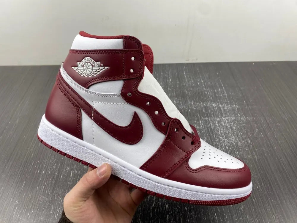 Air Jordan 1 High Bordeaux premium leather - Hình 12