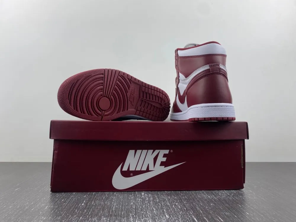 Air Jordan 1 High Bordeaux premium leather - Hình 9