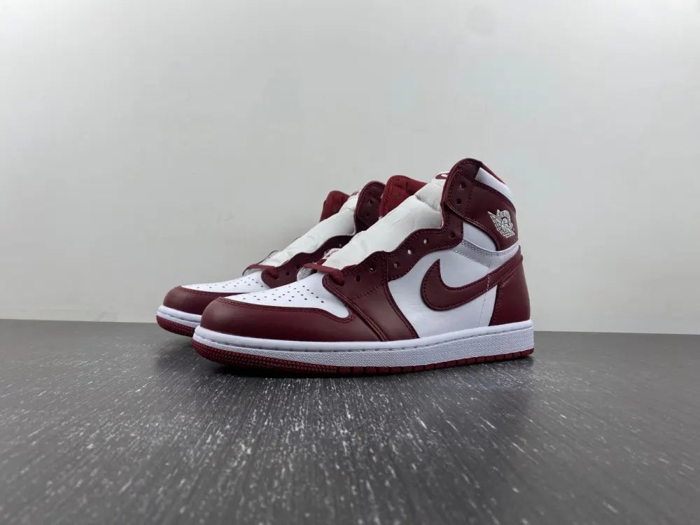 Air Jordan 1 High Bordeaux premium leather - Hình 14