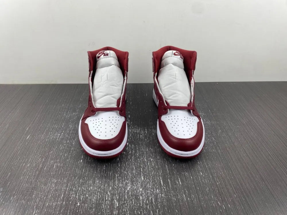 Air Jordan 1 High Bordeaux premium leather - Hình 16