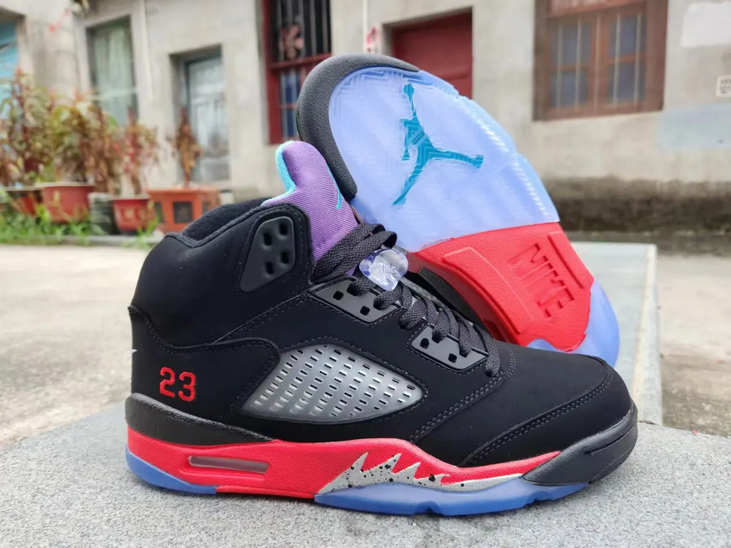 Air Jordan 5 Retro Black/Red - Hình 4