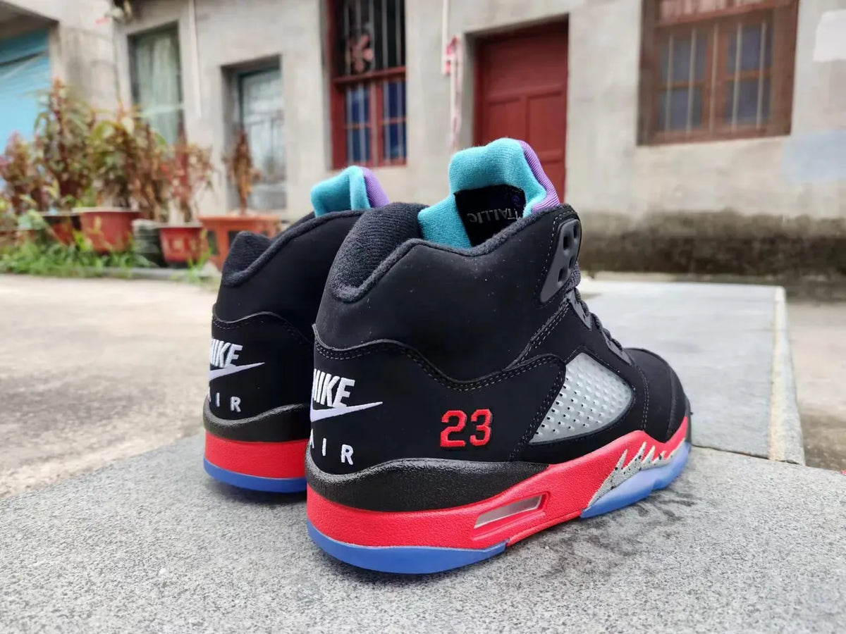 Air Jordan 5 Retro Black/Red - Hình 3