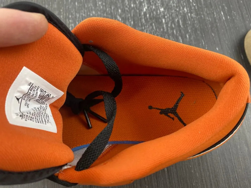 premium Air Jordan 1 Low Orange Black - Hình 2