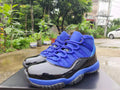 black Air Jordan 11 Retro Blue